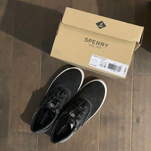 Sperry Wahoo Mens Black Sneaker